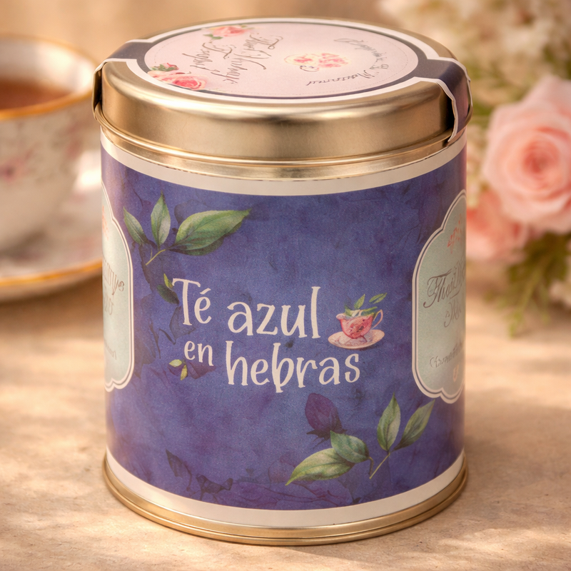 Té Azul Puro en Hebras